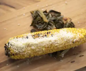 Palmer's hot chicken corn on the cob