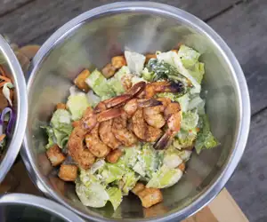 Palmer's hot chicken shrimp salad